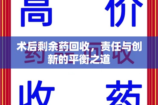 常州术后剩余药回收，责任与创新的平衡之道